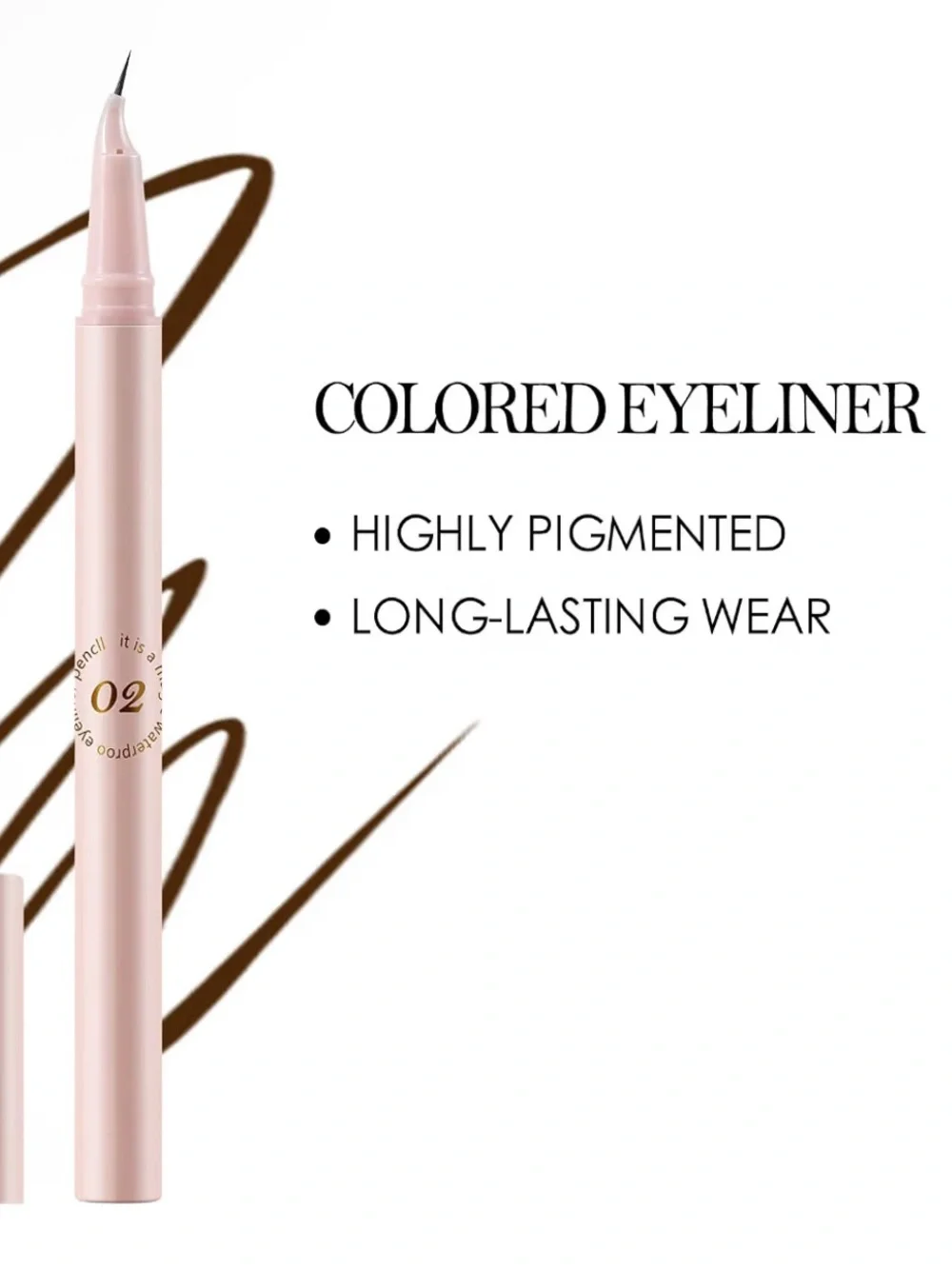 Liquid Eyeliner Pen, Matte Eye Liner with Precision Tip, Long Lasting Eyeliner